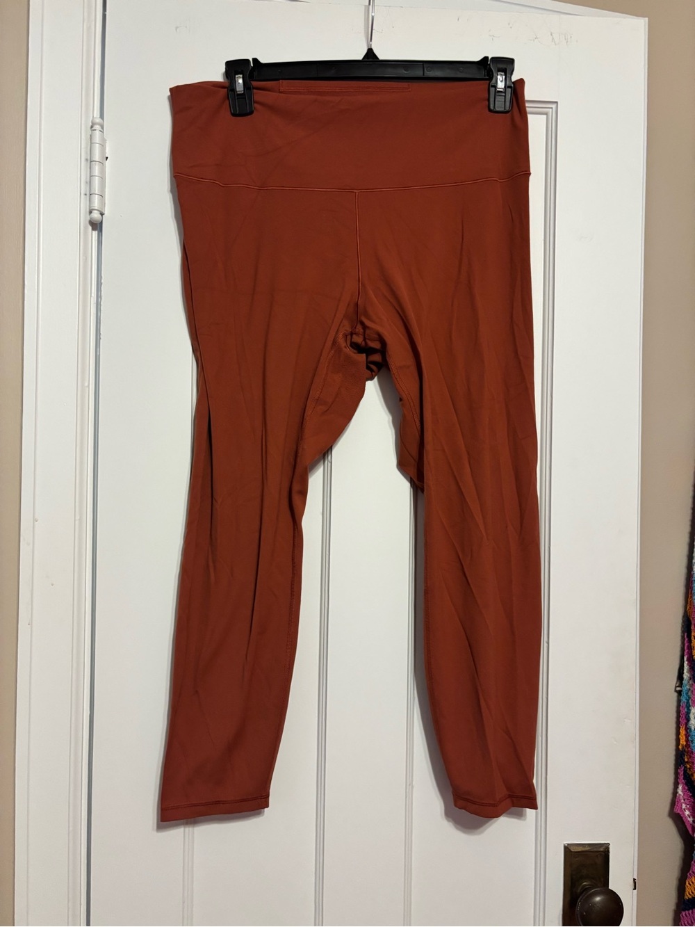 Womens plus size  Rust Orange Active Leggings